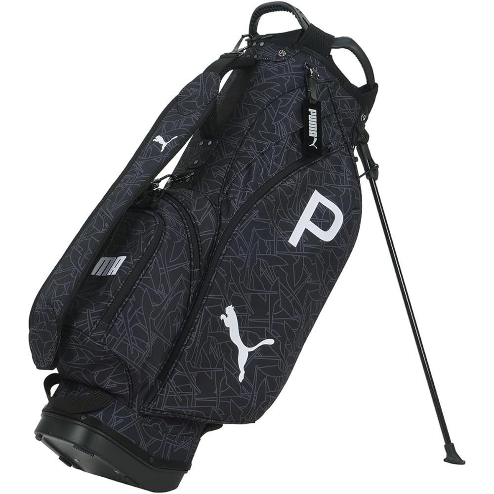 [PUMA] Caddy Bag Golf Multi-Pocket P Graphic Stand Bag Men's