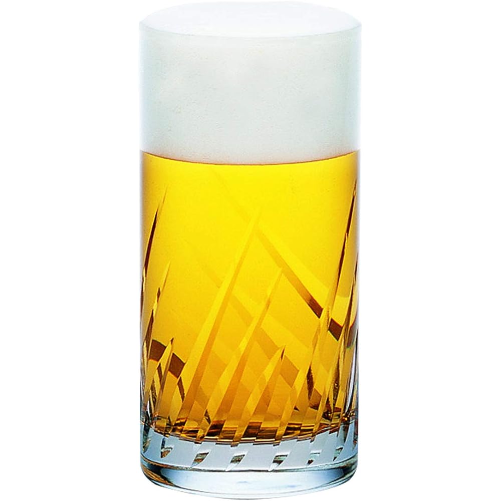 Toyo Sasaki Glass Tumbler Trough 240ml Made in Japan Dishwasher Safe 06408HS-E101 Set of 6