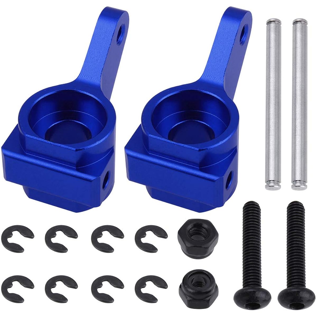Hobbypark Aluminum Front Steering Block Upgrade Parts for 1/10 Traxxas Slash 2WD Rustler Stampede Bandit Replacement 3736 Navy Blue Anodized