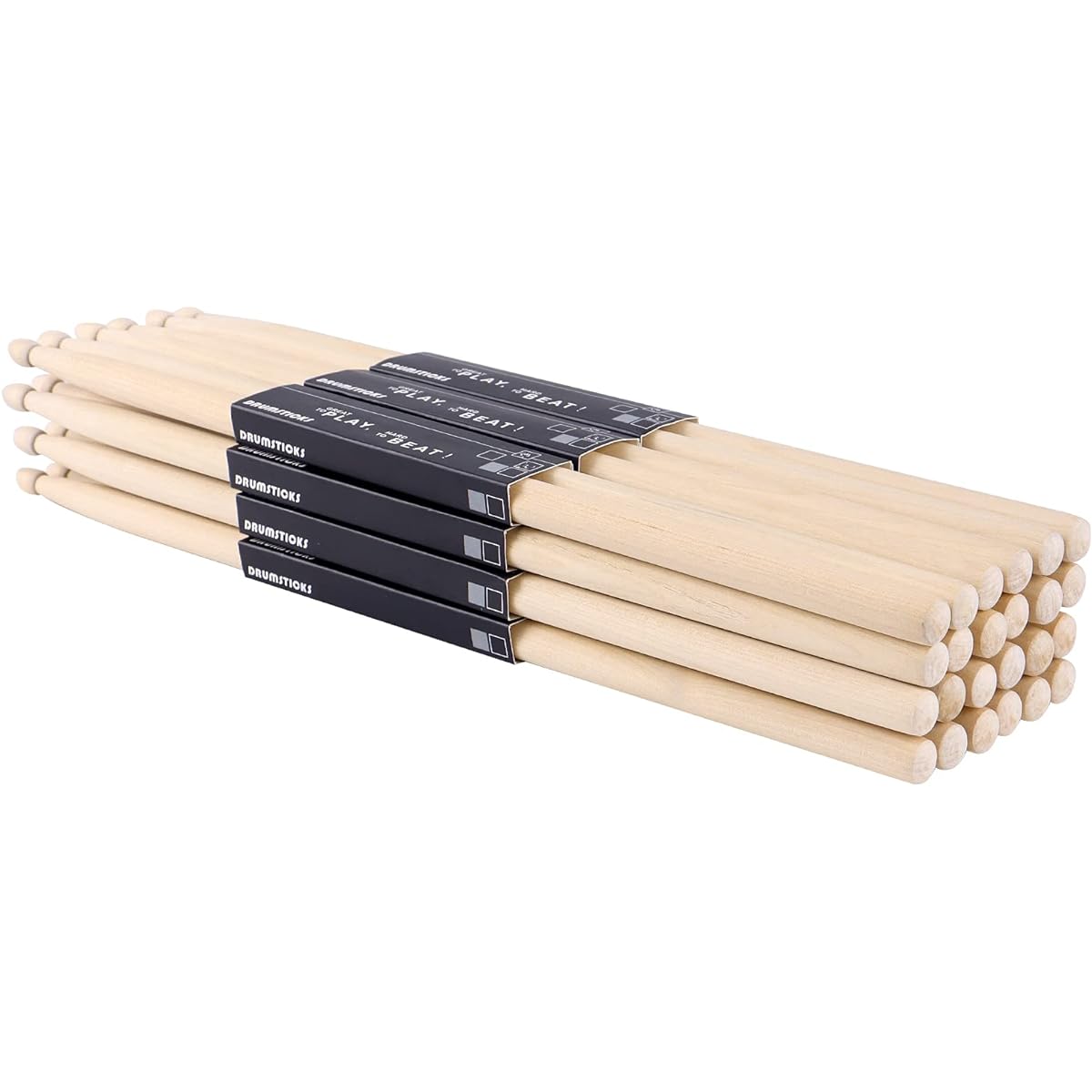 OIETON Drumsticks 12 Pairs 7A Classic Maple Wood Drumsticks Wood Chip Drumsticks for Adults Children Beginners