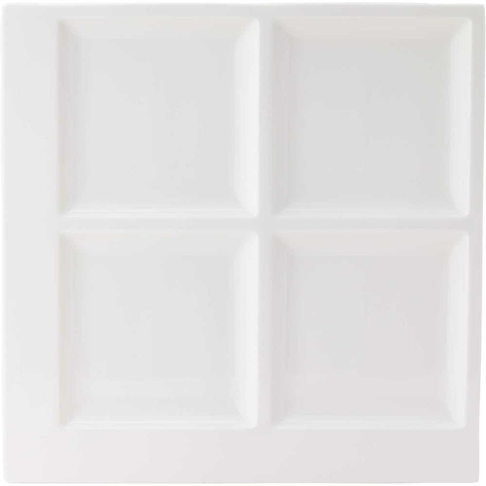 NARUMI Plate Pro Style White 27cm Divider Plate Microwave Warmable 50131-5658