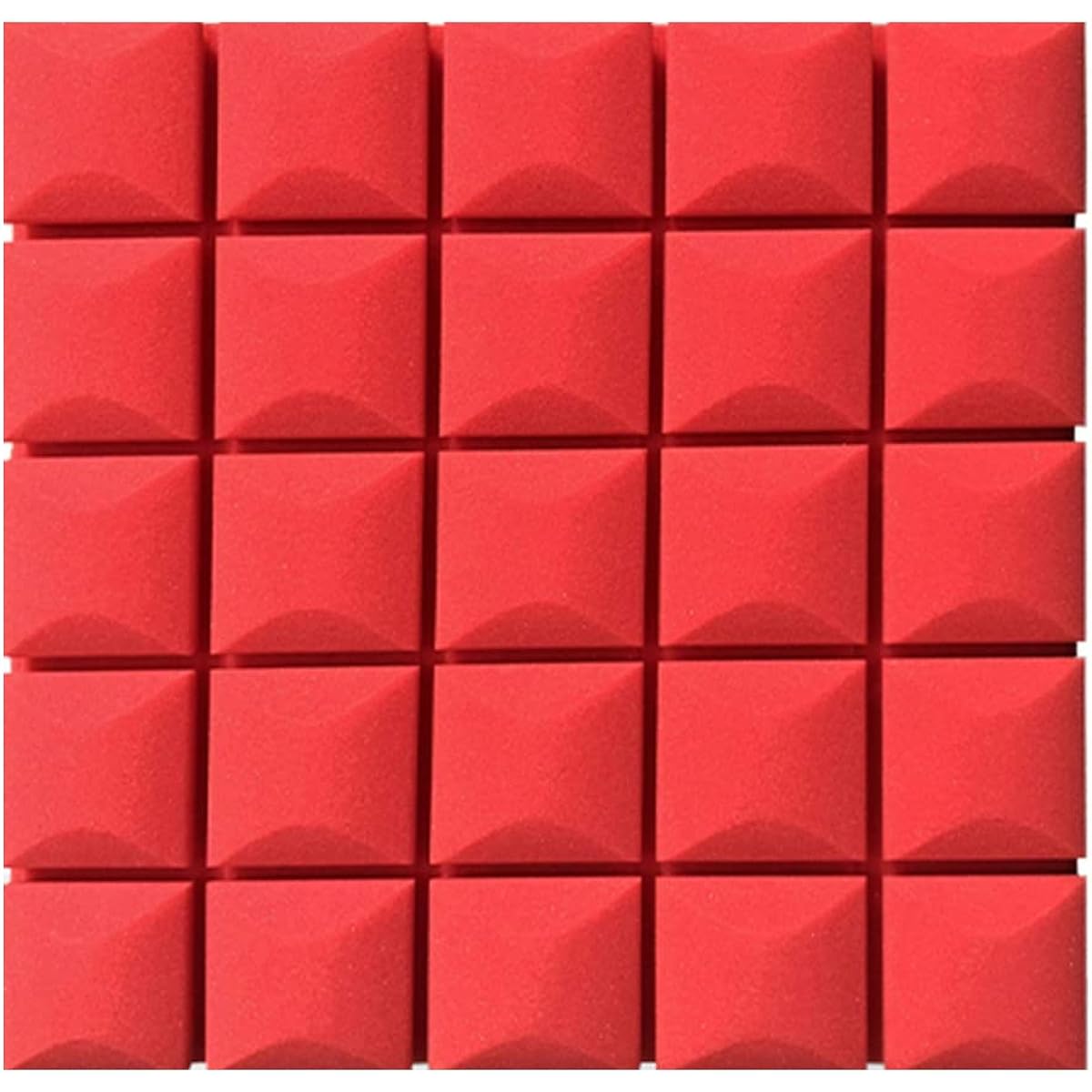 Recording Studio Sound Damping Panel High Density Soundproof Foam Panel Soundproof Foam with Self-Adhesive for Sound Absorption (F 50*50*5CM) (E 50*50*5CM)
