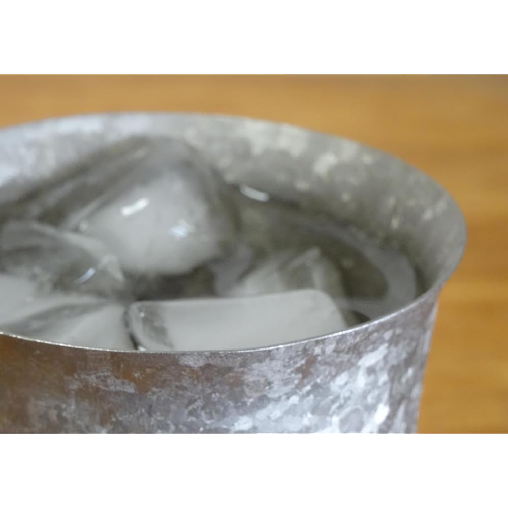 HORIE Made in Tsubame, Niigata Prefecture Titanium double tumbler Kiln making Wide mouth 300cc Silver T13KMS300