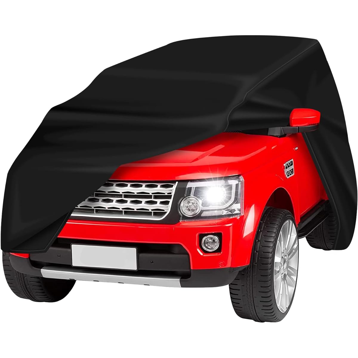 JDZYYCQ Large Kids Car Cover Power Wheel Cover Waterproof Protects Electric Battery Toy Cars from Wind, Rain, Snow and Dust 54"L x 33"W x 32"H.