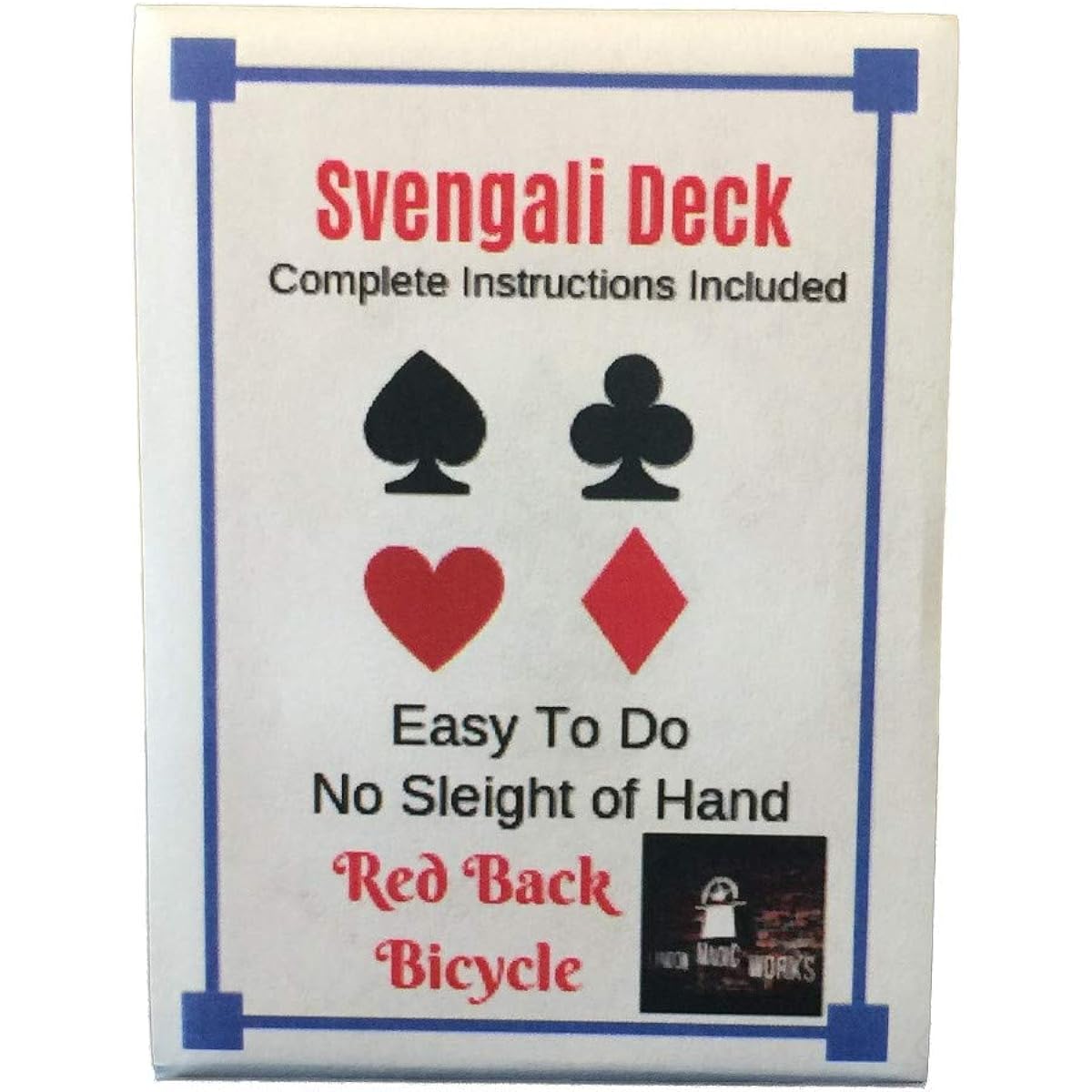 London Magic Works Svengali Deck Set of 2 with Over 100 Tricks - 2 Decks Guaranteed to Amaze, Red LMWsvengalix2rf