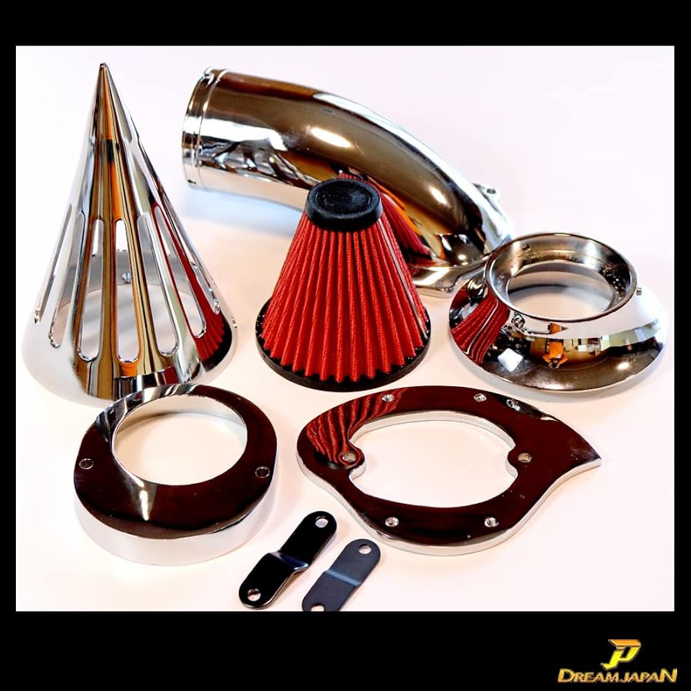 Drag Star 400 Hyper Air Cleaner Air Filter Yamaha 4TR VH01J Cab Car Custom DS Standard Classic OK (Silver)