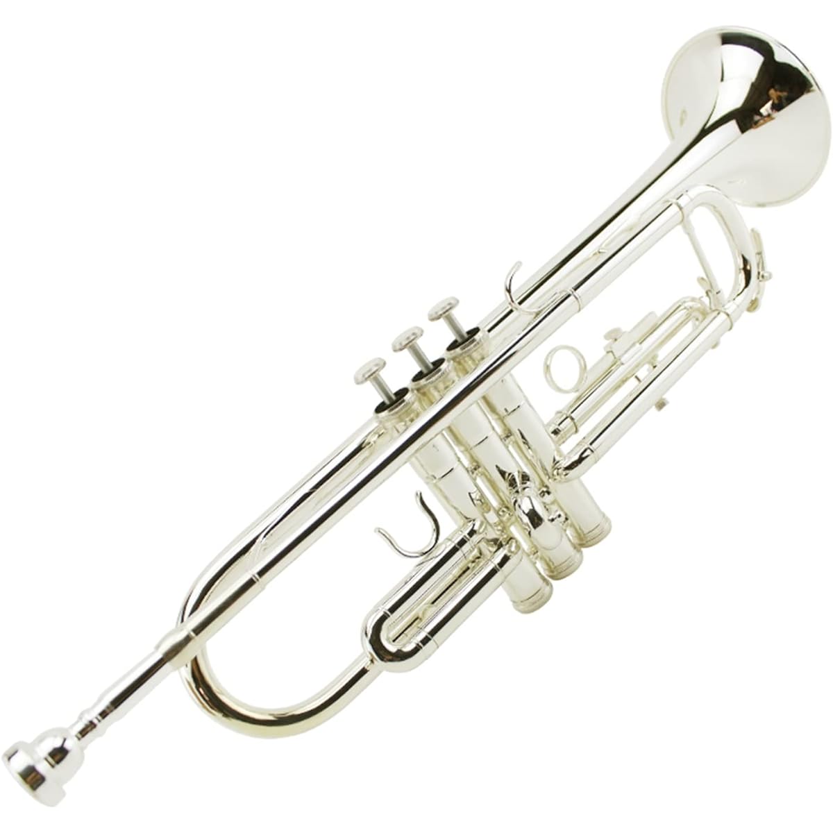 Trumpet B Flat Silver Plated Trumpet Beginner Professional Performance Trumpet Instrument