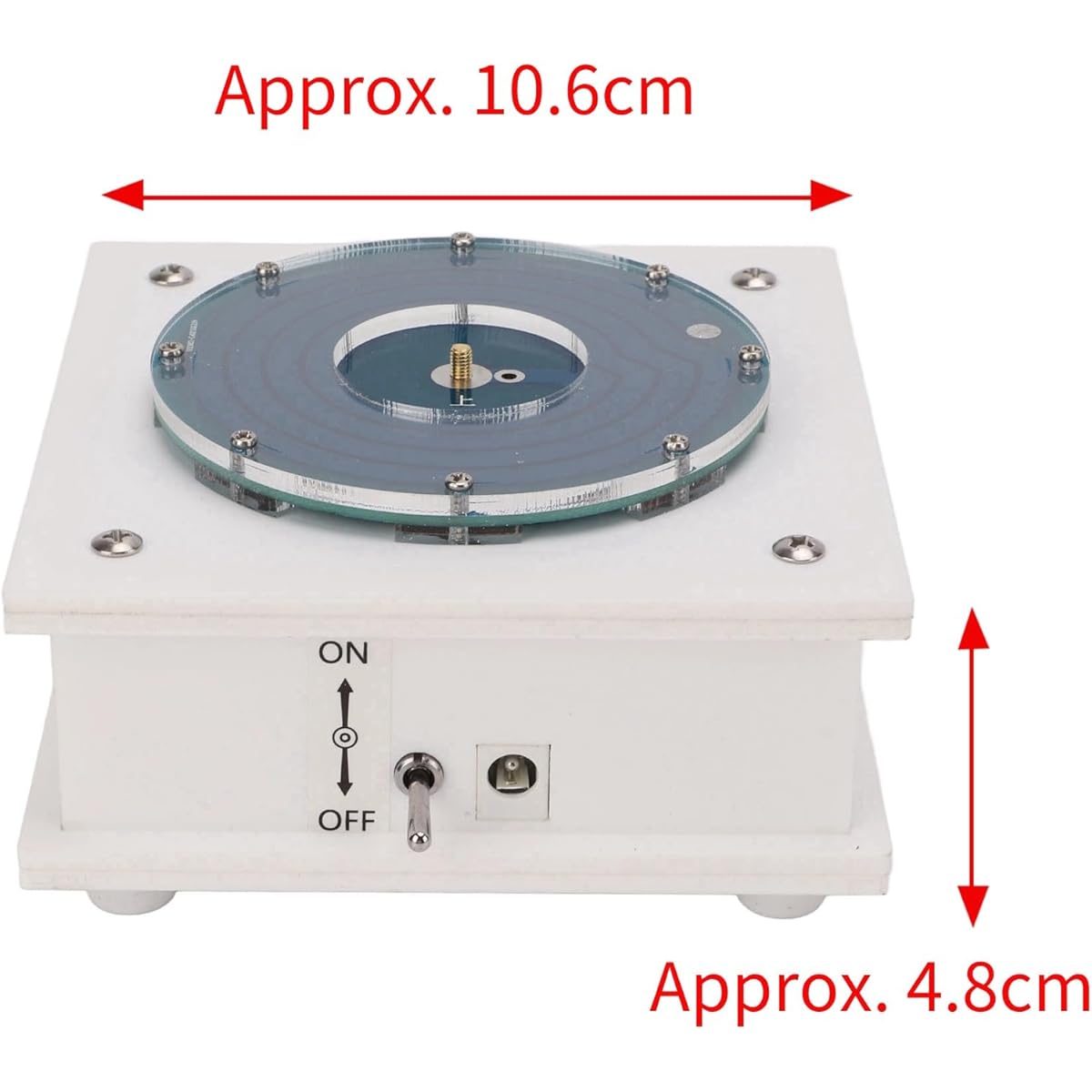 Tesla Coil 15V 8A Arc Length 10cm/3.9inch Arc Plasma Wireless Transmission Generator with Acrylic Base Shell for Science Experiment