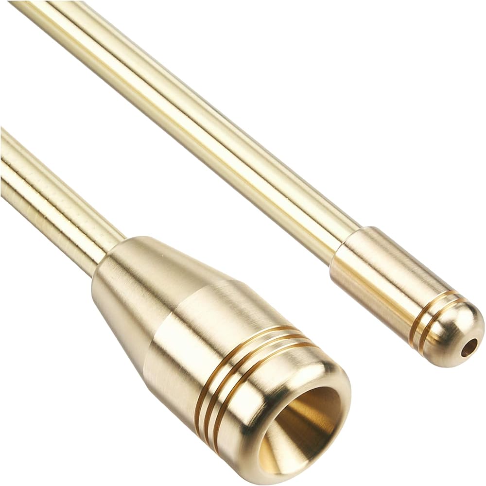 [Nara Dogu Seisakusho] ALL brass fire blowing stick "Nora Blaster" [Long ver.] 3 pieces 90cm Gold