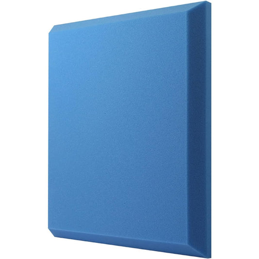 10 Pack Soundproof Panels, High Density Sound Absorbing Panels Decorative Sound Absorbing Foam 50*50*5cm for Recording Studio, Home Office (Black 50*50*5CM) (Blue 50*5)