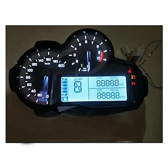 LED Indicator Odometer 20000rpm Motorcycle Universal LCD Digital Speedometer N1-6 Odometer Tachometer Bike Fuel Meter Water Temperature Gauge
