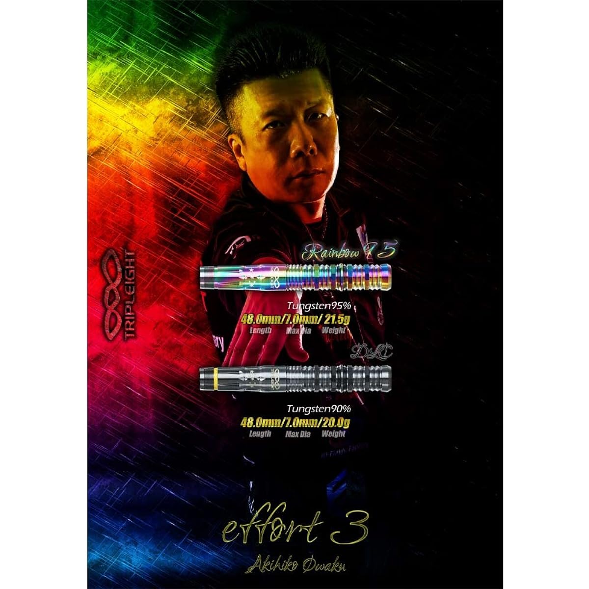 DYNASTY TRIPLEIGHT effort3 DLC 2BA Akihiko Owaku model darts barrel darts set