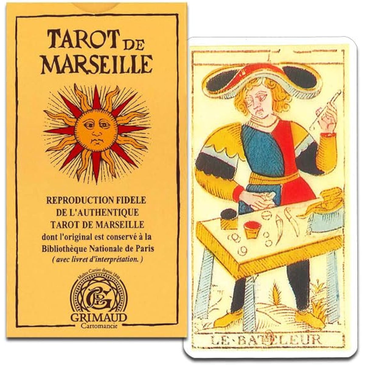 Tarot card fortune telling 78 sheets Nicolas Conver edition Tarot de Marseille Japanese commentary "Pocket manual" included