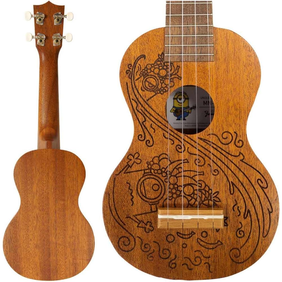 [Case + Tuner/TM-877 included] KIWAYA MN-30 Soprano Ukulele Famous FS-1G Bass
