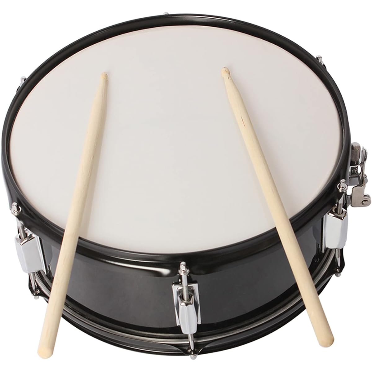 Trlec gt4-ly 14 x 5.5 inch Professional Marching Snare Drum & Drumsticks & Strap & Wrench Kit Black