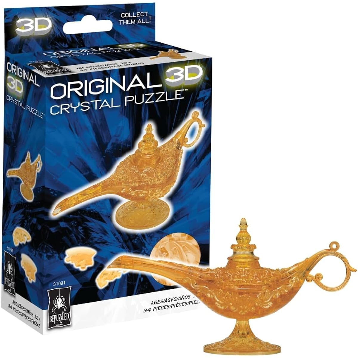 BePuzzled 3D Crystal Puzzle-Magic Lamp 31091