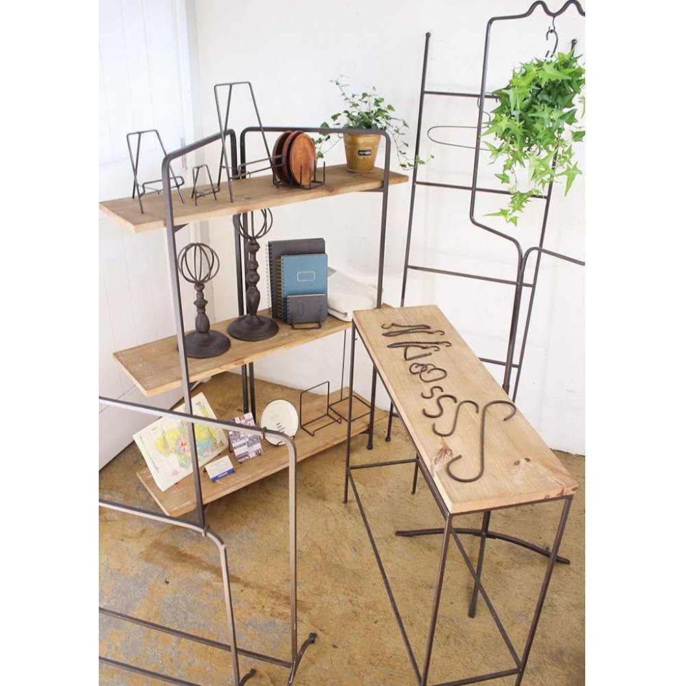 SPICE OF LIFE Mini Hanger Rack High Joseph Iron Dark Brown Width 40cm Height 80cm Storage Display DTFF6200