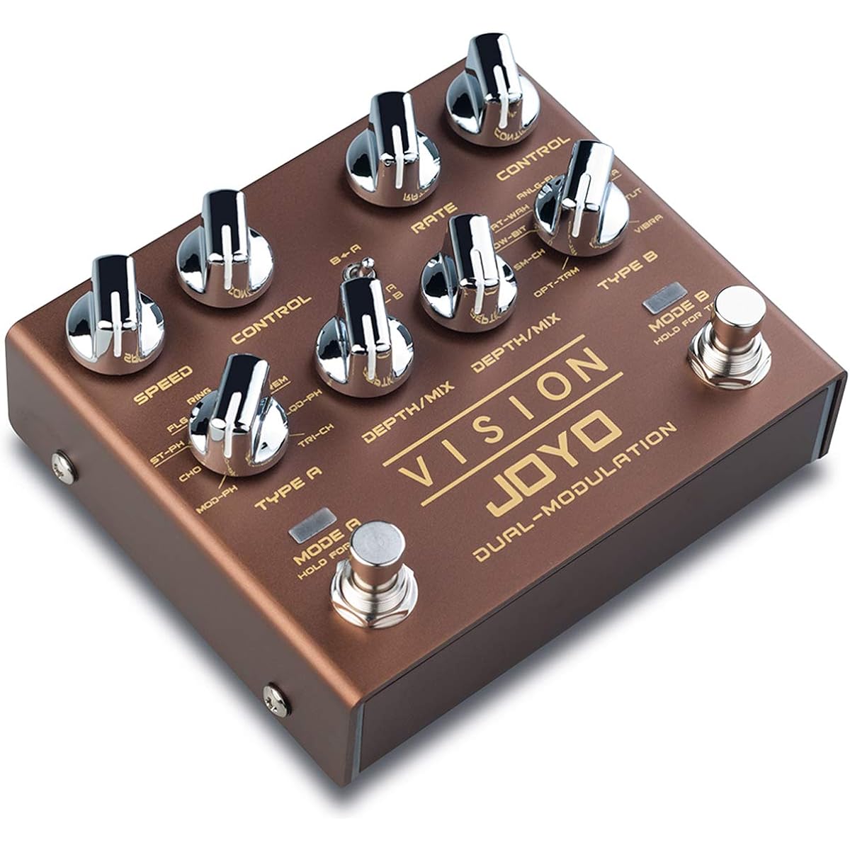 [Domestic regular product] JOYO Effector VISION R-09 DUAL-MODULATION Stereo Dual Modulation Pedal