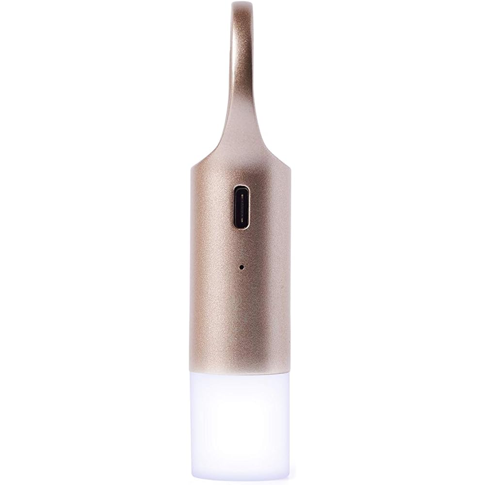 Lexon - Nomady Flash LED Warning Light with Gold Carabiner