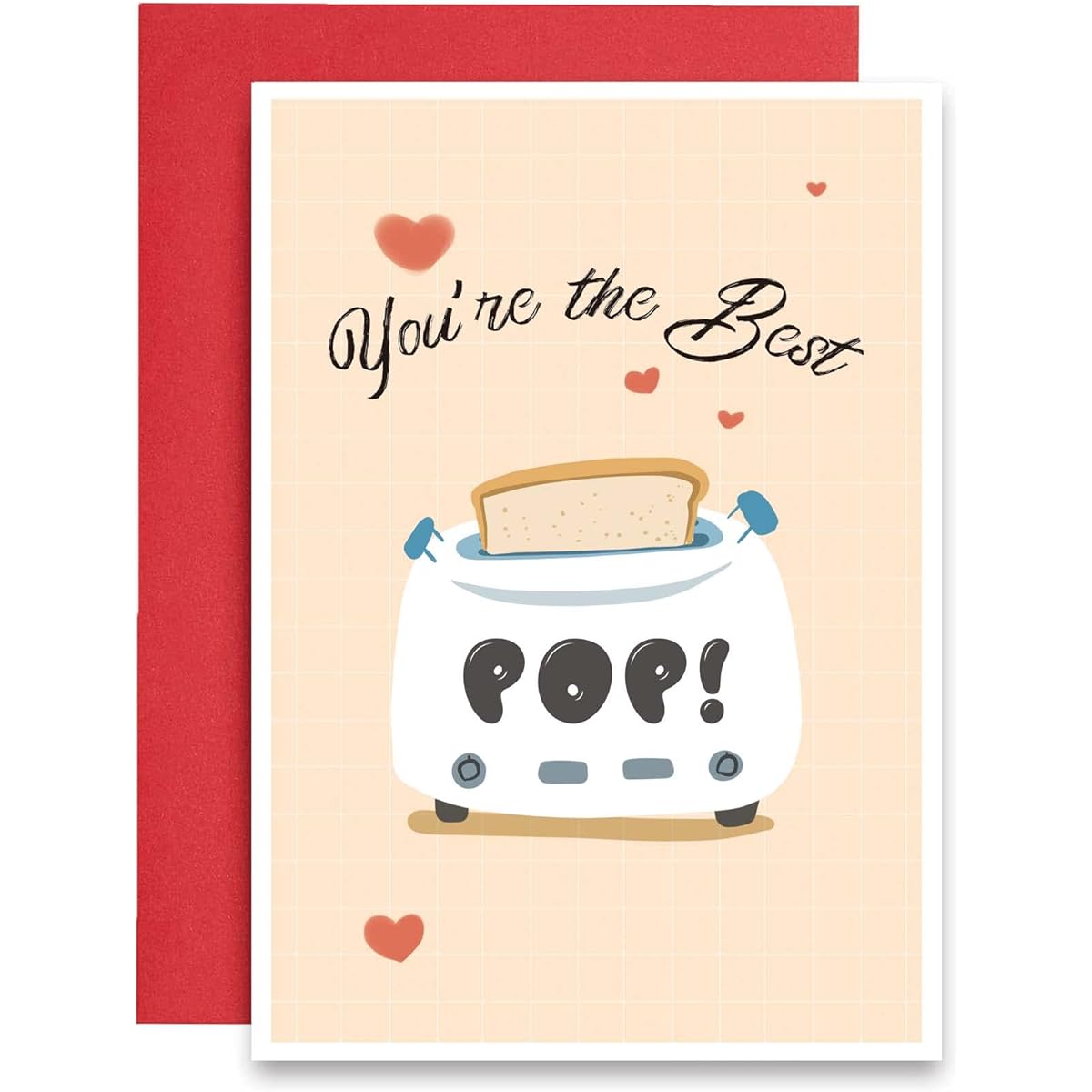 Cute Toast Father's Day Card, Lovely You Are The Best Pop Father's Day Card, Special Birthday Card for Dad