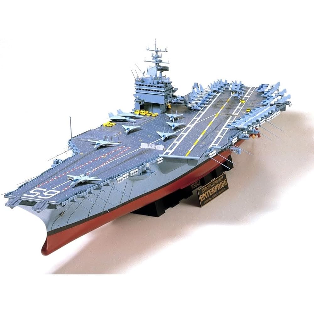 Tamiya 1/350 Ship Series No.7 US Navy Nuclear Aircraft Carrier CVN-65 Enterprise Plastic Model 78007