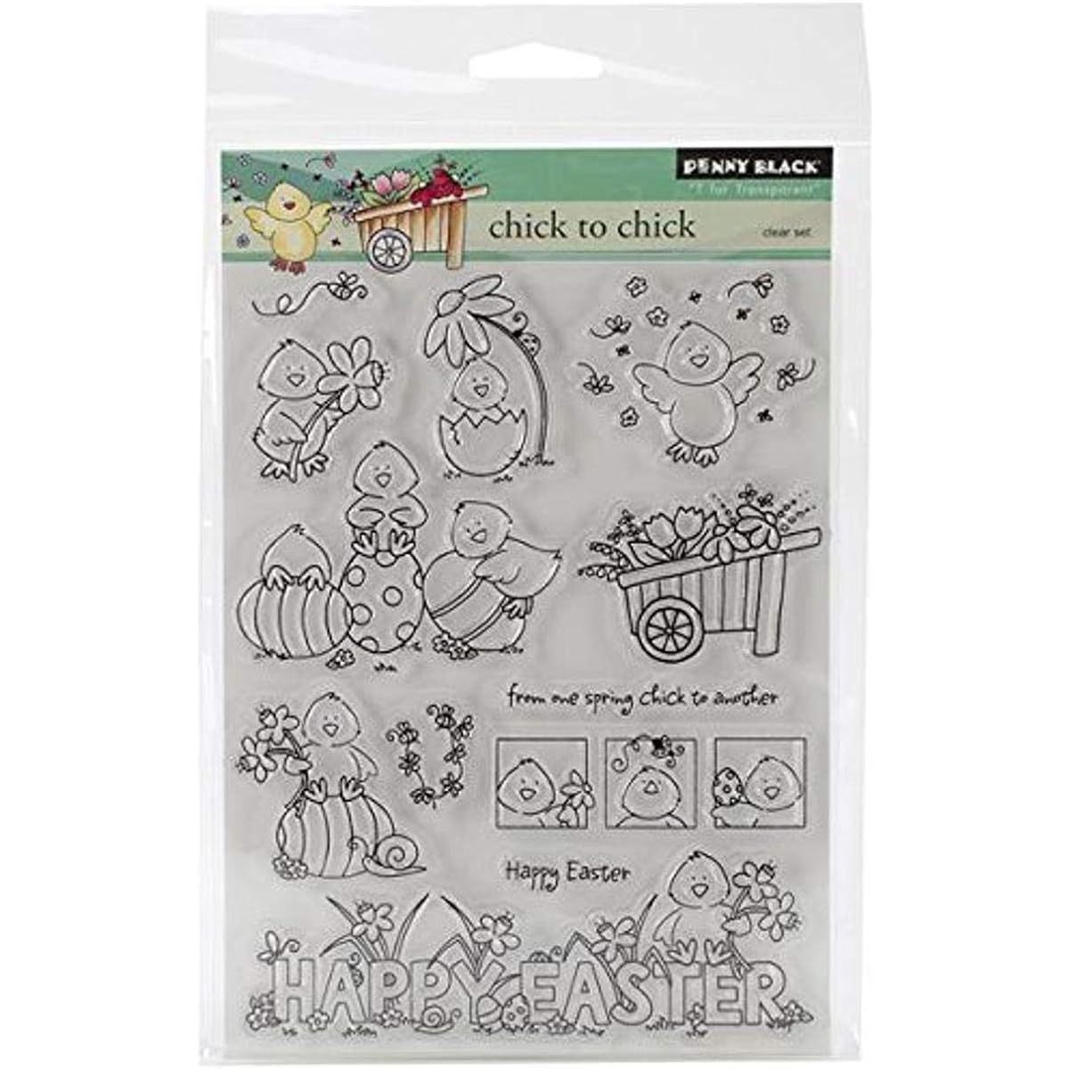 Penny Black Clear Stamp 5"X6.5" Sheet of Chicks on Chicks