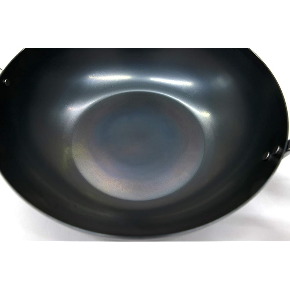 Kyoto Katsugu Wok Iron Stir-Fry Pot 30cm Made in Japan