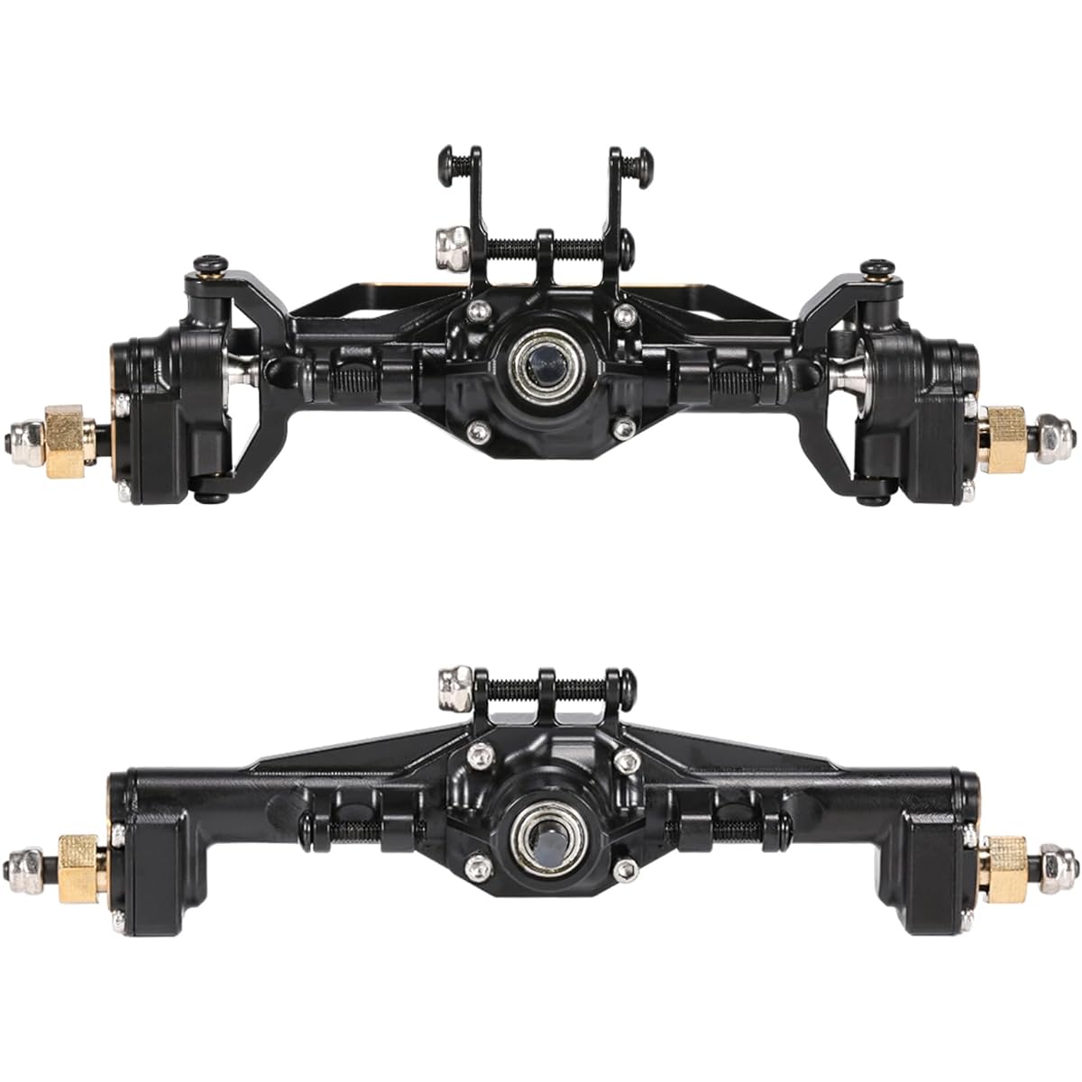 AMK TRX4M Brass Axle 180g Heavy Duty TRX4M Brass Front Rear Complete Portal Axle for 1/18 RC Crawler TRX4M Bronco Defender TRX4M Upgrade Accessories
