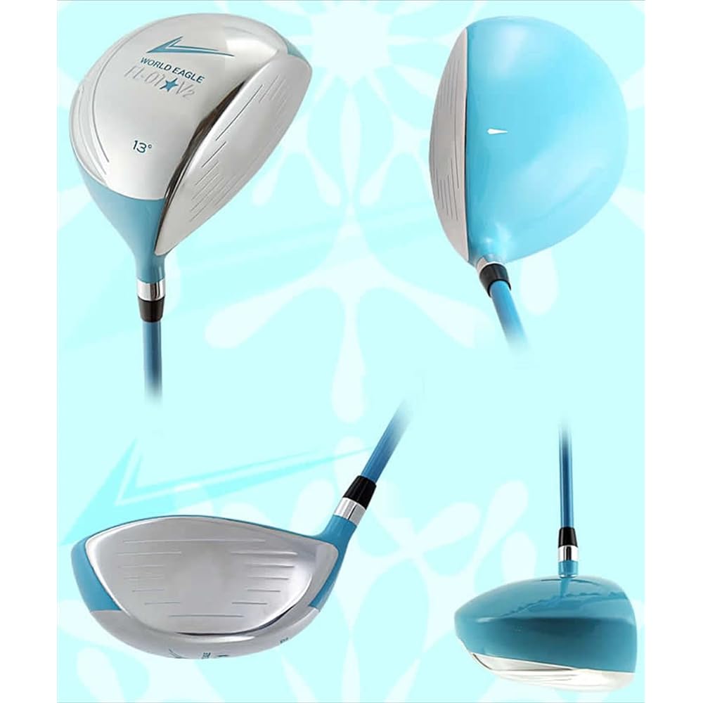 World Eagle FL-01V2 Ladies 450cc Driver White Aqua Blue Right WE-FV2-Dr-BR L 13