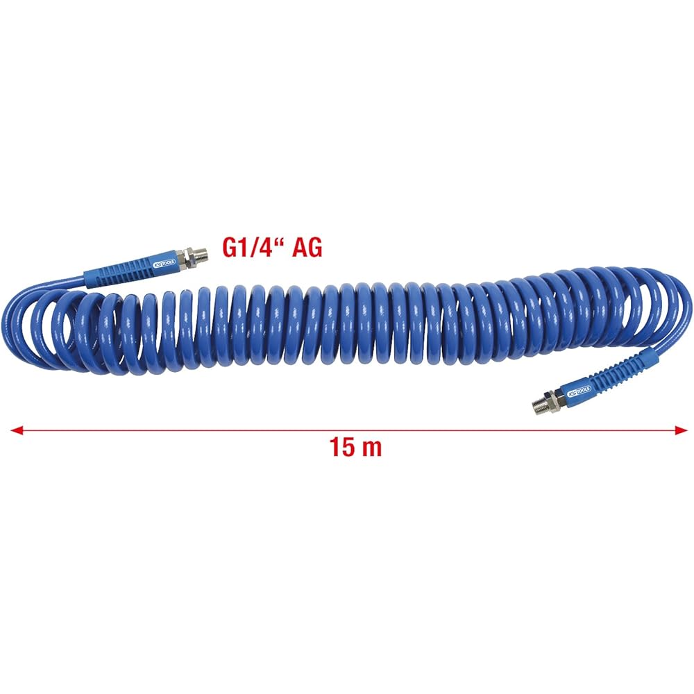 KS TOOLS PU pneumatic spiral hose 8mm PU pneumatic spiral hose 8mm 515.3335