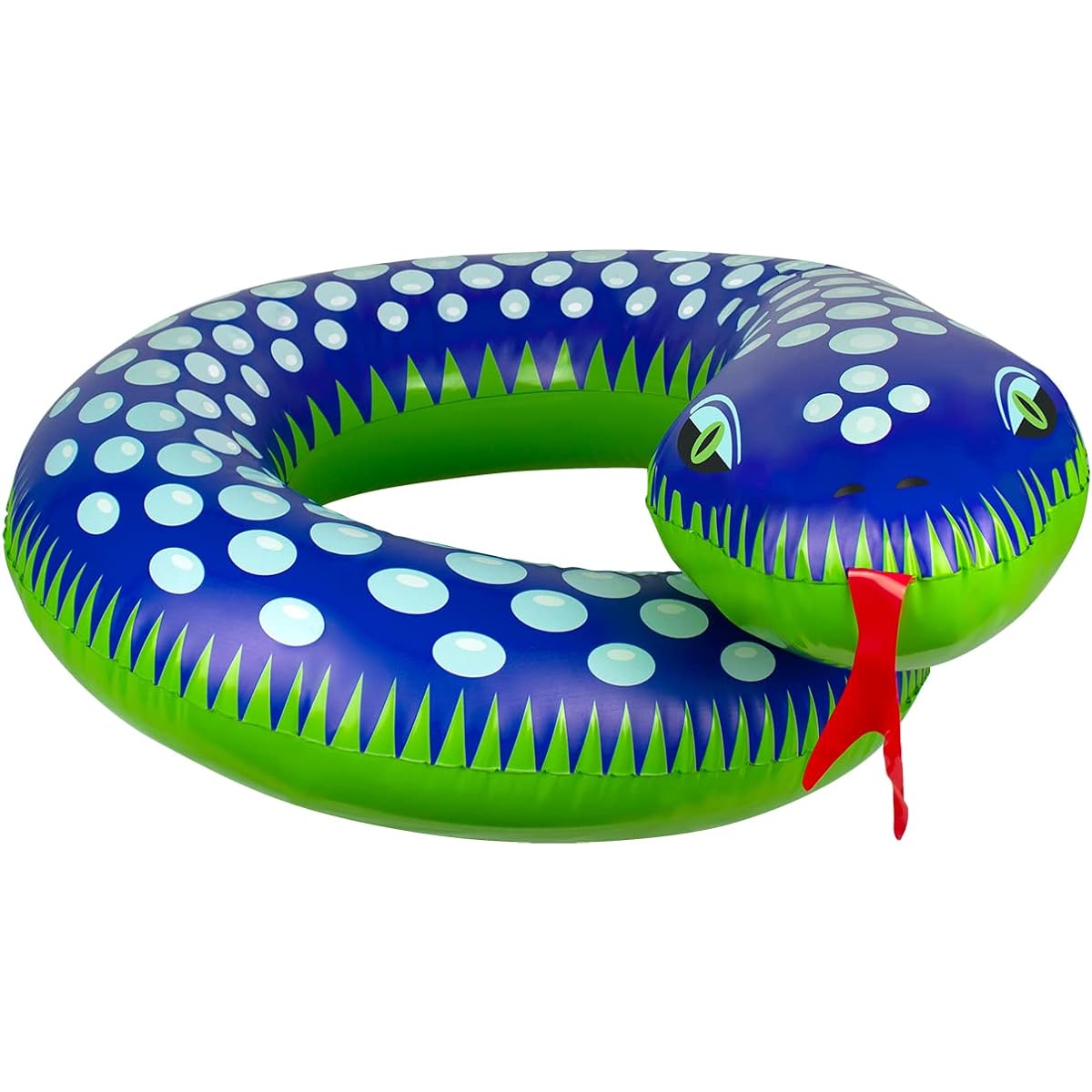 Poolmaster Swimming Pool Float Split Pool Ring Snake Green