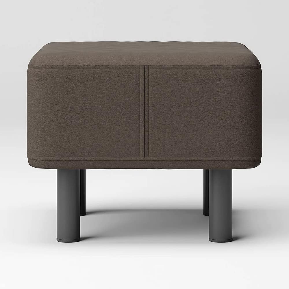 MUJI Cover Brown Washed Cotton Canvas Sofa Bench for Ottoman 82584608