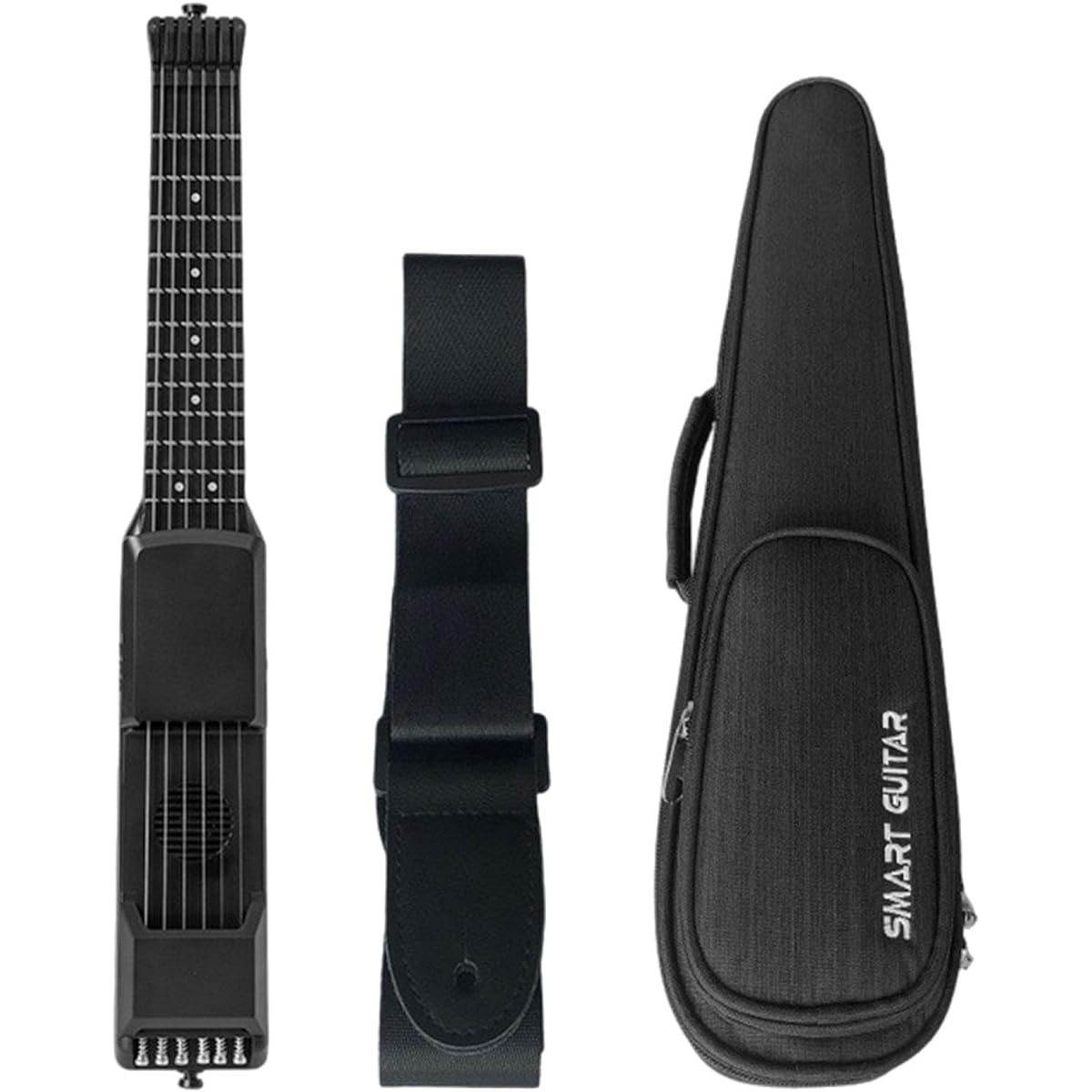 Colaxi Pocket Guitar String Trainer Lightweight Portable Gadget for Beginners Practical and Easy to Use Mini 3.5mm Jack Practice Key, 7 Frets, with Bag