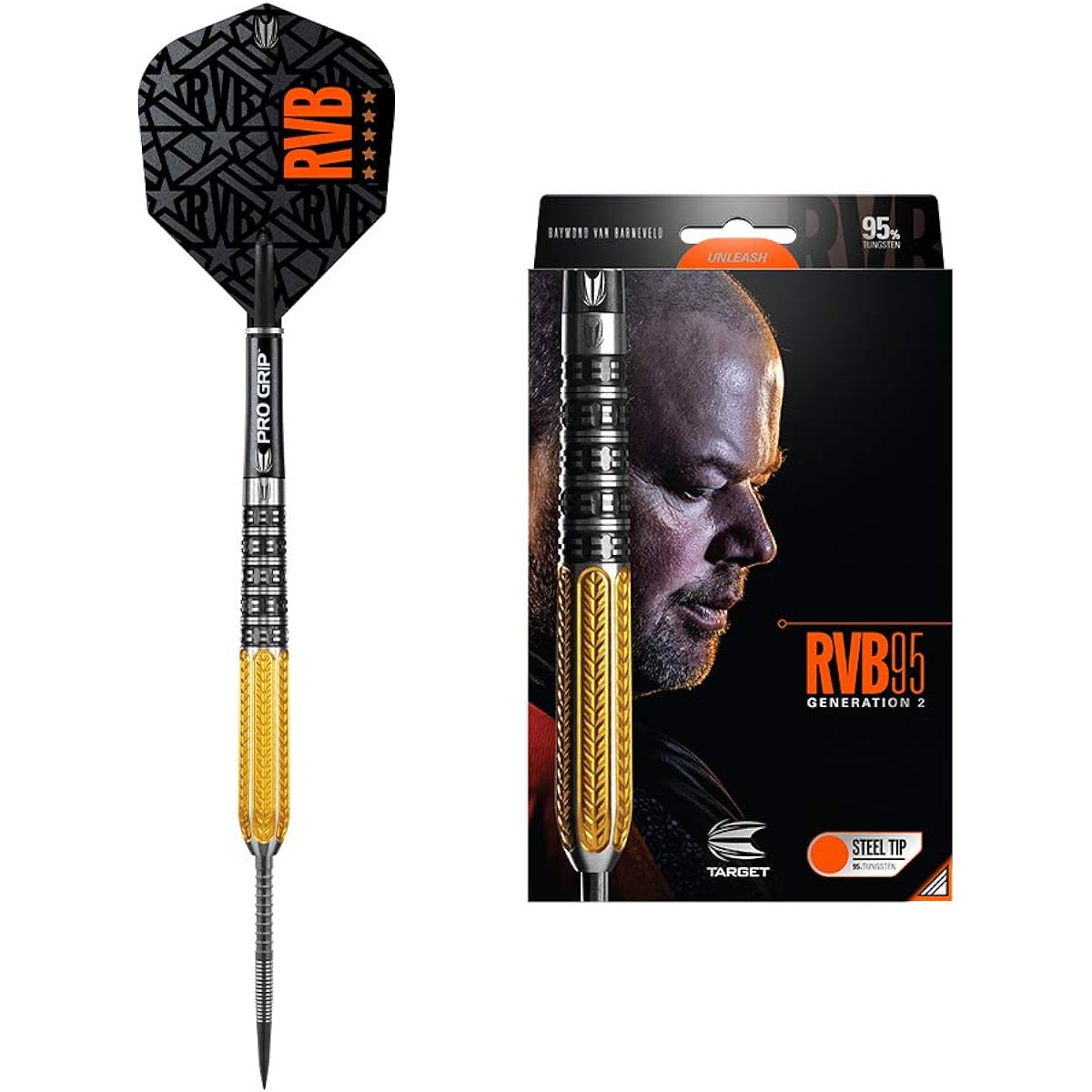 Target RVB 95 Raymond Van Barneveld Model Generation 2 Barrel Steel 21g 100155