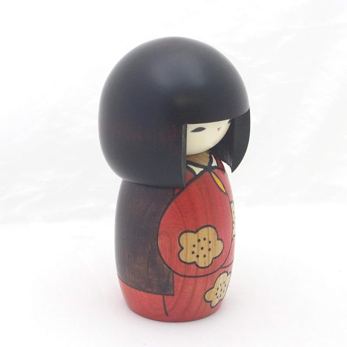 Usaburo Kokeshi Figurine Red Total length: 13cm Good day C176