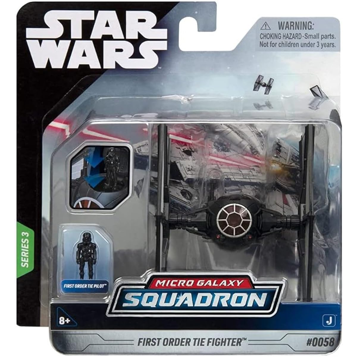 Star Wars Microgalaxy Squadron #0058 First Order TIE Fighter Series 3