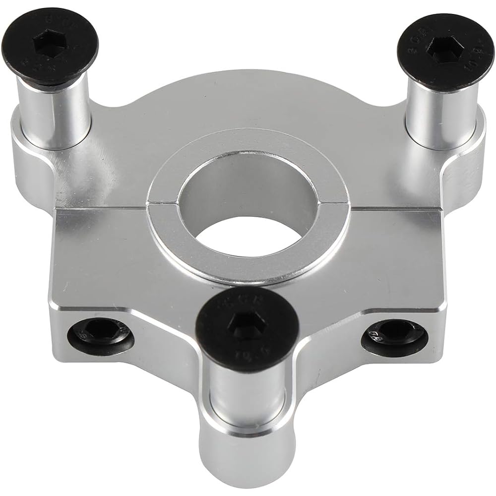 UAUS 1" / 1.5" CNC Adapter with Compatible Pad Silver 49cc 50cc 66cc 80cc 2 Stroke Electric Bicycle