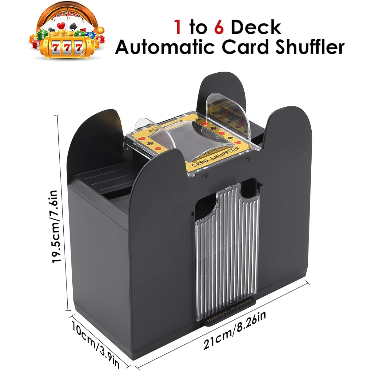 FAMKIT Card Shuffle Automatic Poker Card Shuffle Battery Operated Card Shuffle Electric Casino Shuffle Machine for Home Party Club