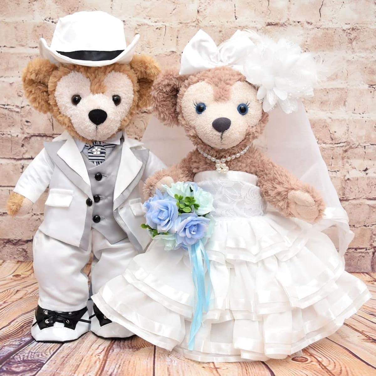 Teddy Bear Mail Order Alice Duffy & ShellieMay Wedding Costume Set No.103 Blue Body not included For S size