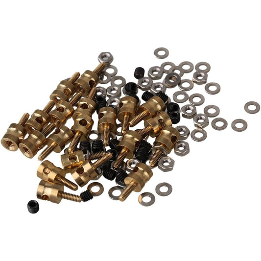Mxfans 20pcs Metal 2 MM Pushrod Linkage Stopper for RC Aeroplane Helicopter with Screw and Nut