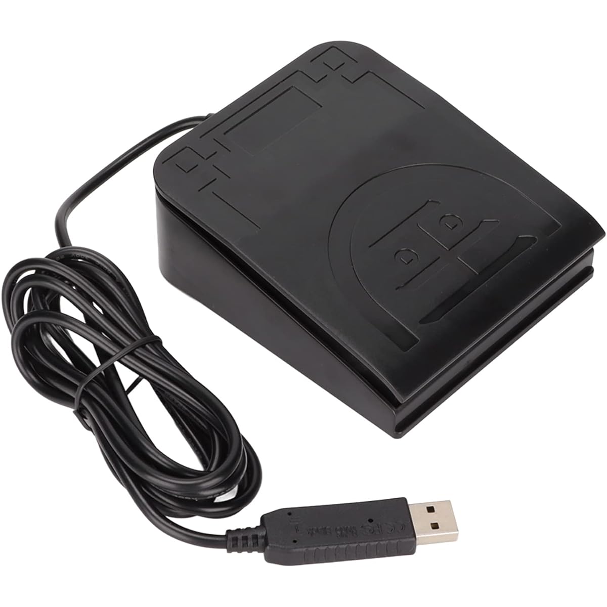 USB Single Foot Pedal Switch USB Foot Switch Pedal One Key Program Computer Keyboard MIDI Controller Ergonomic Design Single Foot Switch Pedal