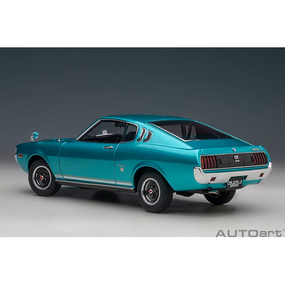 AUTOart 1/18 Toyota Celica Liftback 2000GT (RA25) 1973 Turquoise Blue Metallic Finished Product
