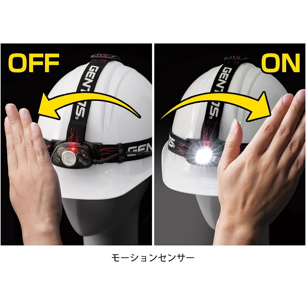 GENTOS Headlight [Brightness 220 lumens/Practical lighting for 8 hours] HX-133D Compliant with ANSI standards Light for power outages Disaster prevention