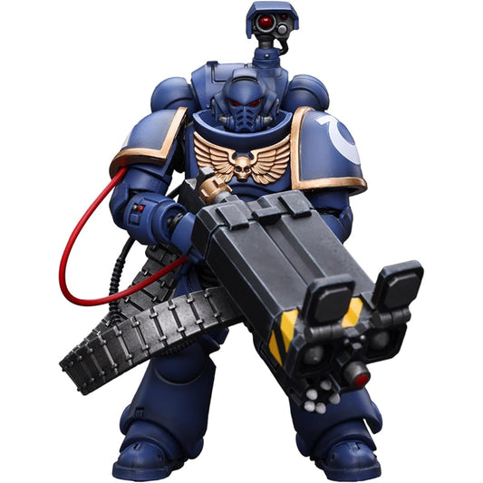 Pipigirl JoyToy 40K Genuine Licensed 1:18 Action Figure Ultramarine Desolation Marine Castellancher Superkrak 4.75" Collectible Action Figure Kit (Superkrak)