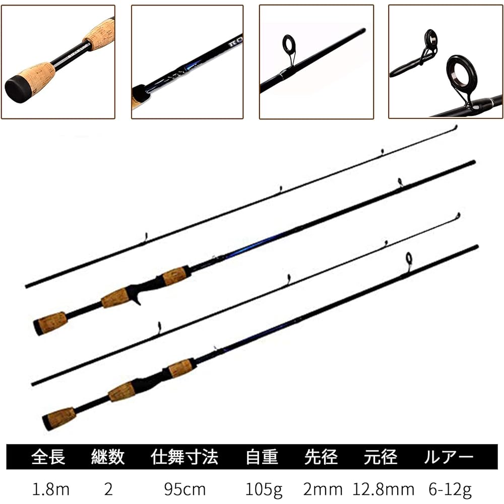 Takimi Carbon Fiber Fishing Rod Sea Bass Rod Spinning Model with Tool Storage Bag Wooden Handle Bait Rod Fast Cast Sea Bass Bait Reel Jigging Cross Beat Rod Borderless River Fishing Fishing Tackle