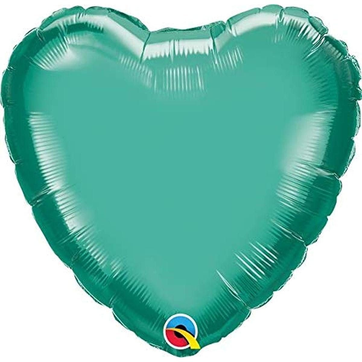 Qualatex 18" Heart - Chrome Green Foil Mylar Balloon
