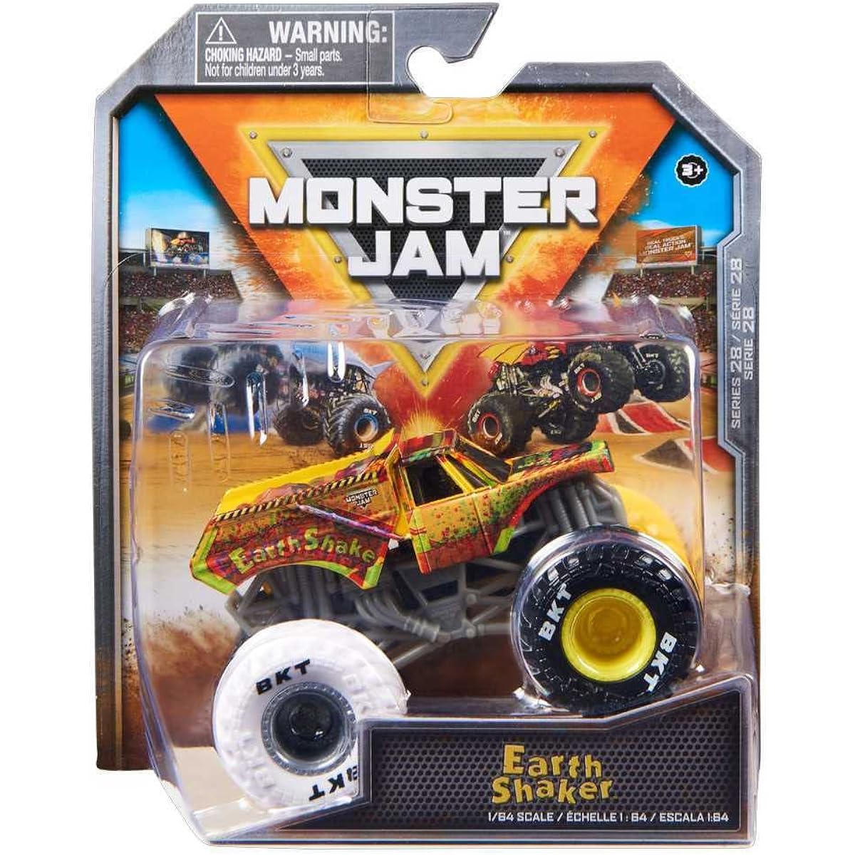 Monster Jam 2023 Spin Master 1:64 Diecast Truck Series 28 Phased Out Earthshaker