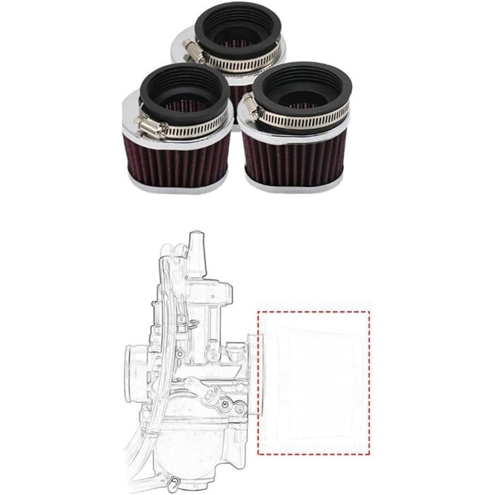 Motorcycle Breather Filter For PWK 21/24/26/28/30/32/33/34/35 Motorcycle Carburetor Air Filter Reusable Motocross Scooter Air Pod Cleaner