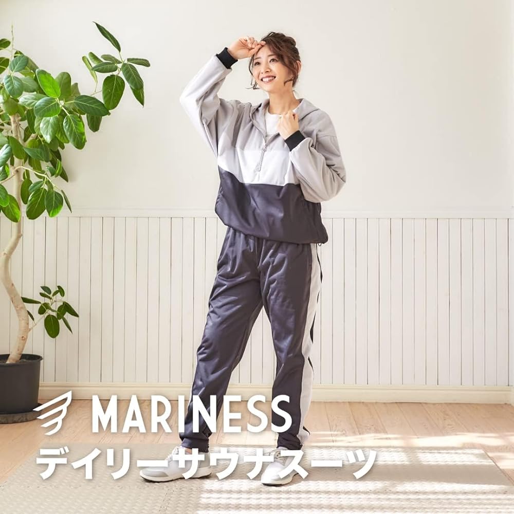 [MARINESS] Marines Daily Sauna Suit, Unisex, Unisex, Top and Bottom Set, 4 Colors, 4 Sizes