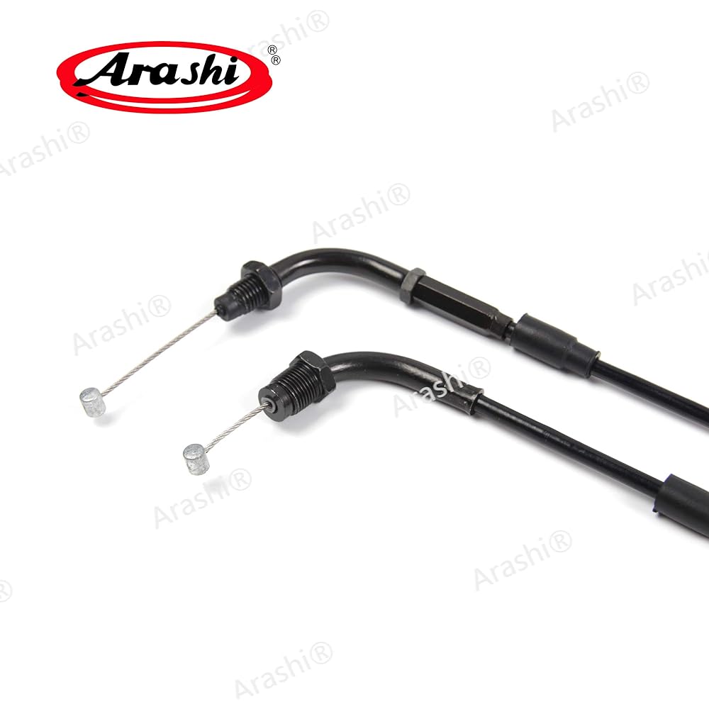 Arashi Throttle Cable and Clutch Cable Fits Honda CBR600RR 2003-2006 Motorcycle Replacement Accessories Black
